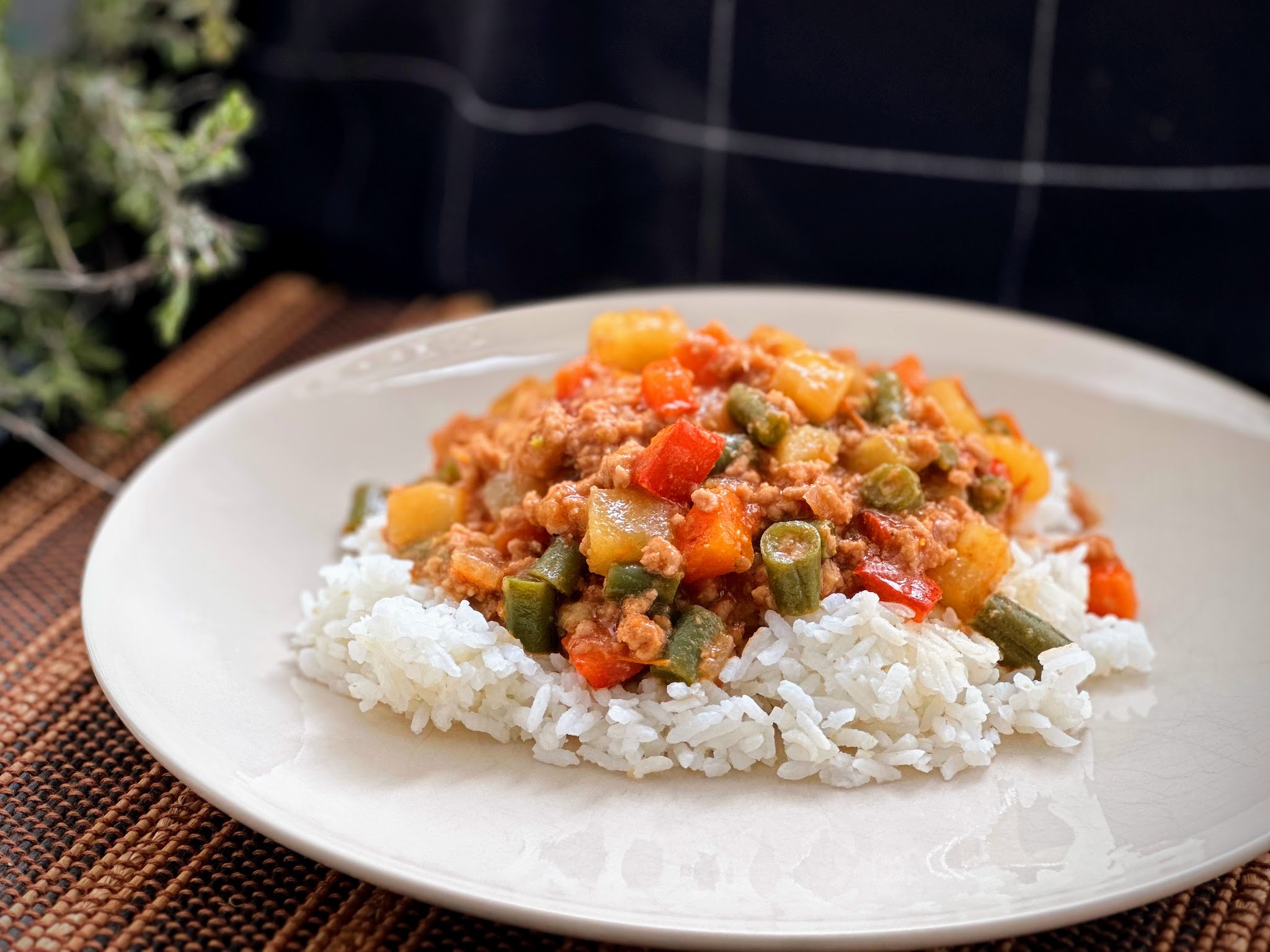 Pork Giniling with Green Beans
